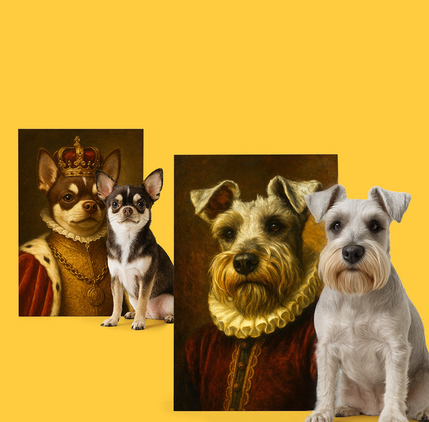 <h2>jouw huisdier als<br/>koninklijk kunstwerk</h2>